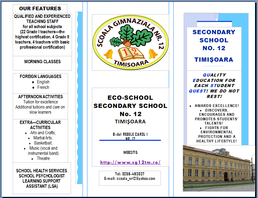 School leaflet